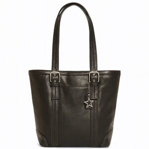 Coach Vintage Hamilton Black Leather Tote Bag